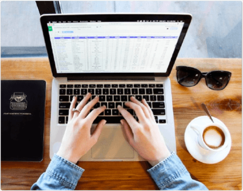 Typing on computer